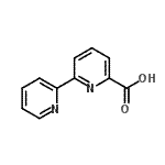 structure of CAS# 4392-87-4, 2,2'-Bipyridine-6-Carboxylic Acid;2,2-bipyridine-6-carboxylicacid;6-(2-pyridyl)pyridine-2-carboxylic acid;6-carboxy-2,2'-bipyridine