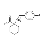结构式 CAS# 440648-00-0, 1-[(4-氟苄基)氨基]环己烷羧酸