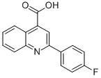 structure of CAS# 441-28-1, 2-(4-Fluoro-Phenyl)-Quinoline-4-Carboxylic Acid;2-(4-Fluorophenyl)-4-Quinolinecarboxylate;2-(4-Fluorophenyl)Cinchoninate;Zinc00127966