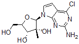 CAS#: 443642-40-8， 4-Chloro-7-(2-C-Methyl-beta-D-Ribofuranosyl)-7H-Pyrrolo[2,3-d]Pyrimidin-2-Amine