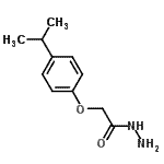 结构式 CAS# 443905-53-1, 2-(4-异丙基苯氧基)乙酰肼