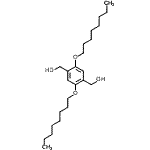 structure of CAS# 444308-65-0, [2,5-Bis(Octyloxy)-1,4-Phenylene]Dimethanol;2,5-Bis(octyloxy)-1,4-bis(hydroxymethyl)benzene;566705_ALDRICH