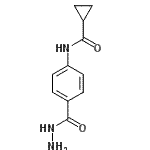 结构式 CAS# 446278-50-8, N-[4-(肼基羰基)苯基]环丙烷甲酰胺