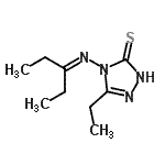 CAS#: 452091-12-2， 5-Ethyl-4-(3-Pentanylideneamino)-2,4-Dihydro-3H-1,2,4-Triazole-3-Thione