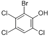 结构式 CAS# 4524-78-1, 3,4,6-三氯-2-硝基苯酚