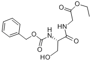 结构式 CAS# 4526-93-6, 苄氧羰基-丝氨酰-甘氨酸乙酯