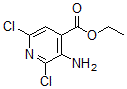 结构式 CAS# 458543-81-2, 3-氨基-2,6-二氯-4-吡啶羧酸乙酯