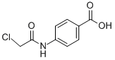 structure of CAS# 4596-39-8, 4-(2-Chloroacetamido)Benzoic Acid;4-[(2-Chloro-1-Oxoethyl)Amino]Benzoic Acid;4-(2-Chloroethanoylamino)Benzoic Acid;Nsc14830