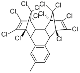 structure of CAS# 4605-91-8, 2-Methylnaphthalene-Bis(Hexachlorocyclopentadiene) Adduct;1,2,3,4,5,6,7,8,13,13,14,14-Dodecachloro-1,4,4A,4B,5,8,8A,12B-Octahydro-10-Methyl-1,4:5,8-Dimethanotriphenylene;184896_Aldrich