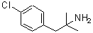 structure of CAS# 461-78-9, Chlorophentermine;1-(4-Chlorophenyl)-2-Methyl-Propan-2-Amine;[2-(4-Chlorophenyl)-1,1-Dimethyl-Ethyl]Amine;Benzeneethanamine, 4-Chloro-.Alpha.,.Alpha.-Dimethyl-