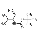structure of CAS# 461463-56-9, 2-Methyl-2-Propanyl (4-Methyl-1-Penten-3-Yl)Carbamate;tert-butyl (4-methylpent-1-en-3-yl)carbamate