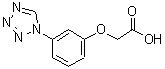 结构式 CAS# 462067-31-8, [3-(1H-四唑-1-基)苯氧基]乙酸