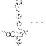 CAS#: 4623-91-0， Trisodium 5-{[4'-({8-[(2,4-Diaminophenyl)Diazenyl]-1-Hydroxy-3,6-Disulfonato-2-Naphthyl}Diazenyl)-4-Biphenylyl]Diazenyl}-2-Hydroxybenzoate