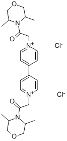 CAS#: 4636-83-3， 1,1'-Bis(3,5-dimethylmorpholinocarbamylmethyl)-4,4'-bipyridilium dichloride