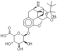 CAS#: 469887-29-4， (5beta,7beta)-7-[(2R)-2-Hydroxy-3,3-dimethyl-2-butanyl]-6-methoxy-18,19-dihydro-4,5-epoxy-6,14-ethenomorphinan-3-yl (5xi)-beta-D-lyxo-hexopyranosiduronic acid