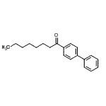 结构式 CAS# 47162-00-5, 1-(4-联苯基)-1-辛酮
