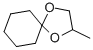 structure of CAS# 4722-68-3, 2-Methyl-1,4-Dioxaspiro[4.5]Decane;1,4-Dioxaspiro[4.5]Decane, 2-Methyl-;Cyclohexanone, Cyclic Propylene Acetal;Nsc8213