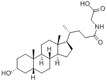 结构式 CAS# 474-74-8, N-[(3a,5b)-3-羟基-24-氧代胆烷-24-基]-甘氨酸