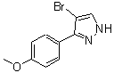 结构式 CAS# 474706-38-2, 4-溴-3-(4-甲氧基苯基)-1H-吡唑
