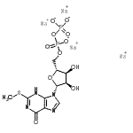 structure of CAS# 475193-31-8, 2-(methylthio)-5'-O-[(phosphonatooxy)phosphinato]-Inosine sodium salt (1:4);2-(Methylthio)adenosine 5′-diphosphate trisodium salt;2-(Methyl<wbr>thio)aden<wbr>osine 5'-<wbr>diphospha<wbr>te trisod<wbr>ium salt <wbr>hydrate;2-(Methyl<wbr>thio)aden<wbr>osine 5'-<wbr>trihydrog<wbr>en diphos<wbr>phate tri<wbr>sodium sa<wbr>lt