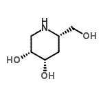 CAS 登录号：477253-23-9， (3R,4S,6S)-6-(羟基甲基)-3,4-哌啶二醇