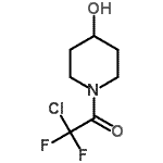 结构式 CAS# 478258-79-6, 2-氯-2,2-二氟-1-(4-羟基-1-哌啶基)乙酮
