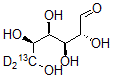 CAS 登录号：478529-33-8， D-葡萄糖-6-13C-6,6-C-D2