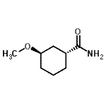 CAS 登录号：478841-54-2， (1R,3R)-3-甲氧基环己烷甲酰胺