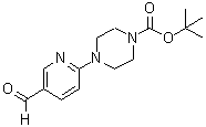 structure of CAS# 479226-10-3, 4-(5-Formyl-2-Pyridinyl)-1-Piperazinecarboxylic Acid 1,1-Dimethylethyl Ester;Tert-Butyl 4-(5-Formylpyrid-2-Yl)Piperazine-1-Carboxylate ,97%;Tert-Butyl 4-(5-Formylpyridin-2-Yl)Piperazine-1-Carboxylate;TERT-BUTYL 4-(5-FORMYLPYRID-2-YL)PIPERAZINE-1-CARBOXYLATE