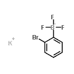 structure of CAS# 480445-38-3, Potassium (2-Bromophenyl)(Trifluoro)Borate(1-);Potassium 2-bromophenyltrifluoroborate;POTASSIUM2-BROMOPHENYLTRIFLUOROBORATE;576107_ALDRICH