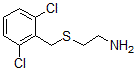 structure of CAS# 48133-71-7, 2-[[(2,6-Dichlorophenyl)Methyl]Thio]-Ethanamine;(2-Aminoethyl) (2,6-Dichlorobenzyl) Sulphide;2-(2,6-Dichloro-Benzylsulfanyl)-Ethylamine;2-[(2,6-DICHLOROBENZYL)THIO]ETHYLAMINE