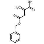 结构式 CAS# 48162-88-5, 4-(苄氧基)-2-亚甲基-4-氧代丁酸