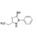 CAS 登录号：483340-86-9， 5-乙基-3-苯基-1,3,4-噻二唑烷-2-亚胺