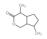 CAS 登录号：485-43-8， (4aa,7aa)-八氢-4b,7a-二甲基环戊并[c]吡喃-3-酮
