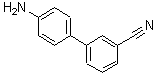structure of CAS# 486455-27-0, 4'-Amino-3-Biphenylcarbonitrile;3-(4-Aminophenyl)-benzonitril;3-(4-Aminophenyl)benzonitrile;4-(3-Hydroxyphenyl)benzonitrile