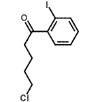 structure of CAS# 487058-89-9, 5-Chloro-1-(2-Iodophenyl)-1-Pentanone;5-chloro-1-(2-iodophenyl)-1-oxopentane