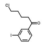 structure of CAS# 487058-90-2, 5-Chloro-1-(3-Iodophenyl)-1-Pentanone;5-chloro-1-(3-iodophenyl)-1-oxopentane