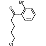结构式 CAS# 487058-92-4, 1-(2-溴苯基)-5-氯-1-戊酮
