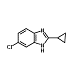 structure of CAS# 4887-92-7, 5-Chloro-2-Cyclopropyl-1H-Benzimidazole;5-chloro-2-cyclopropyl-1H-benzo[d]imidazole