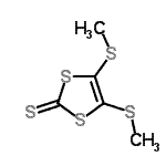 结构式 CAS# 49638-64-4, 4,5-二(甲硫基)-1,3-二硫杂环戊烯-2-硫酮