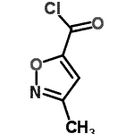 structure of CAS# 49783-72-4, 3-Methyl-1,2-Oxazole-5-Carbonyl Chloride;