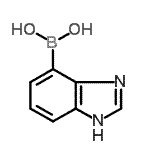 结构式 CAS# 499769-95-8, 1H-苯并咪唑-4-基硼酸