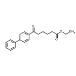 structure of CAS# 5002-15-3, Ethyl 6-(4-Biphenylyl)-6-Oxohexanoate;ethyl 6-(4-biphenyl)-6-oxohexanoate