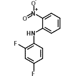 结构式 CAS# 500302-20-5, 2,4-二氟-N-(2-硝基苯基)苯胺