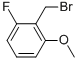 structure of CAS# 500912-17-4, 2-Fluoro-6-Methoxybenzyl Alcohol;2-(Bromomethyl)-3-Fluoroanisole, 2-(Bromomethyl)-1-Fluoro-3-Methoxybenzene, 2-(Bromomethyl)-3-Fluorophenyl Methyl Ether;2-FLUORO-6-METHOXYBENZYL ALCOHOL;2-FLUORO-6-METHOXYBENZYL BROMIDE