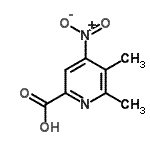 CAS 登录号：501357-46-6， 5,6-二甲基-4-硝基-2-吡啶羧酸