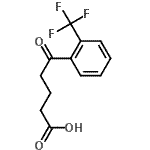 structure of CAS# 502651-48-1, 5-Oxo-5-[2-(Trifluoromethyl)Phenyl]Pentanoic Acid;5-oxo-5-(2-trifluoromethylphenyl)valeric acid