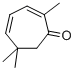 structure of CAS# 503-93-5, 2,6,6-Trimethyl-2,4-Cycloheptadien-1-One;2,6,6-Trimethyl-1-Cyclohepta-2,4-Dienone;2,4-Cycloheptadien-1-One, 2,6,6-Trimethyl-;Eucarvone