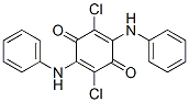 structure of CAS# 5030-67-1, 2,5-Dichloro-3,6-Bis(Phenylamino)Cyclohexa-2,5-Diene-1,4-Dione;2,5-Dichloro-3,6-Bis(Phenylamino)-1,4-Benzoquinone;2,5-Dichloro-3,6-Bis(Phenylamino)-P-Benzoquinone;2,5-Cyclohexadiene-1,4-Dione, 2,5-Dichloro-3,6-Bis(Phenylamino)-