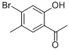 structure of CAS# 50342-17-1, 4'-Bromo-2'-Hydroxy-5'-Methylacetophenone;4'-Bromo-2'-Hydroxy-5'-Methylacetophenone, 97%;1-(5-Bromo-2-Hydroxy-4-Methylphenyl)Ethanone